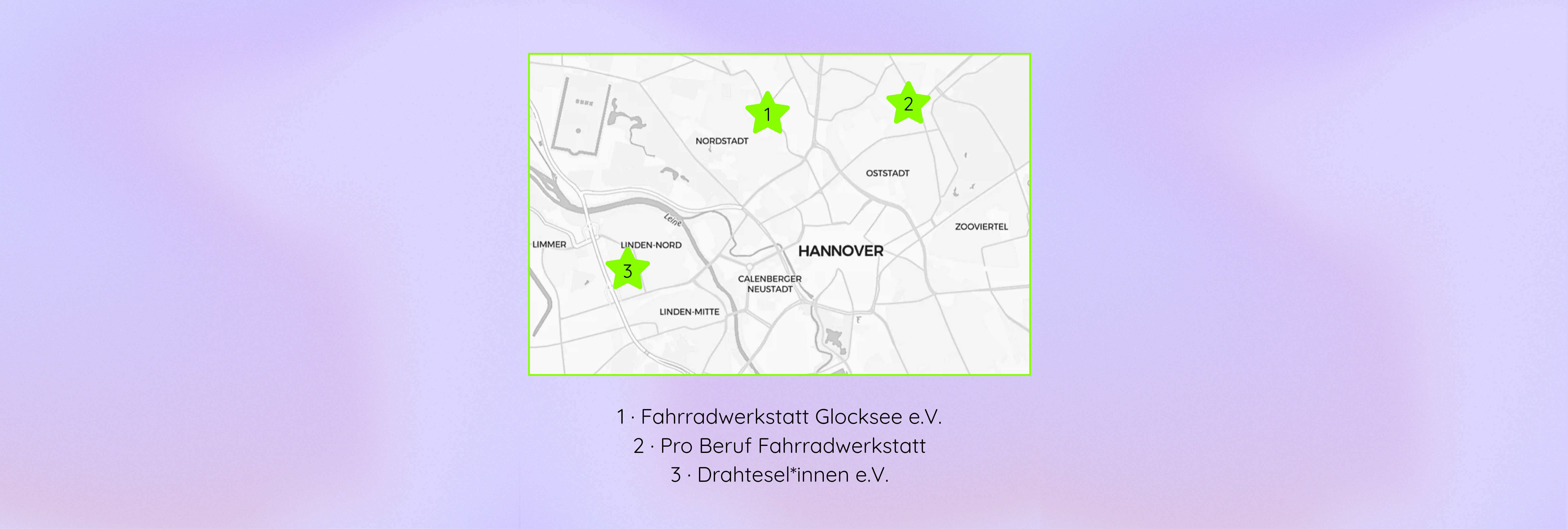 Karte Fahrradwerkstätte